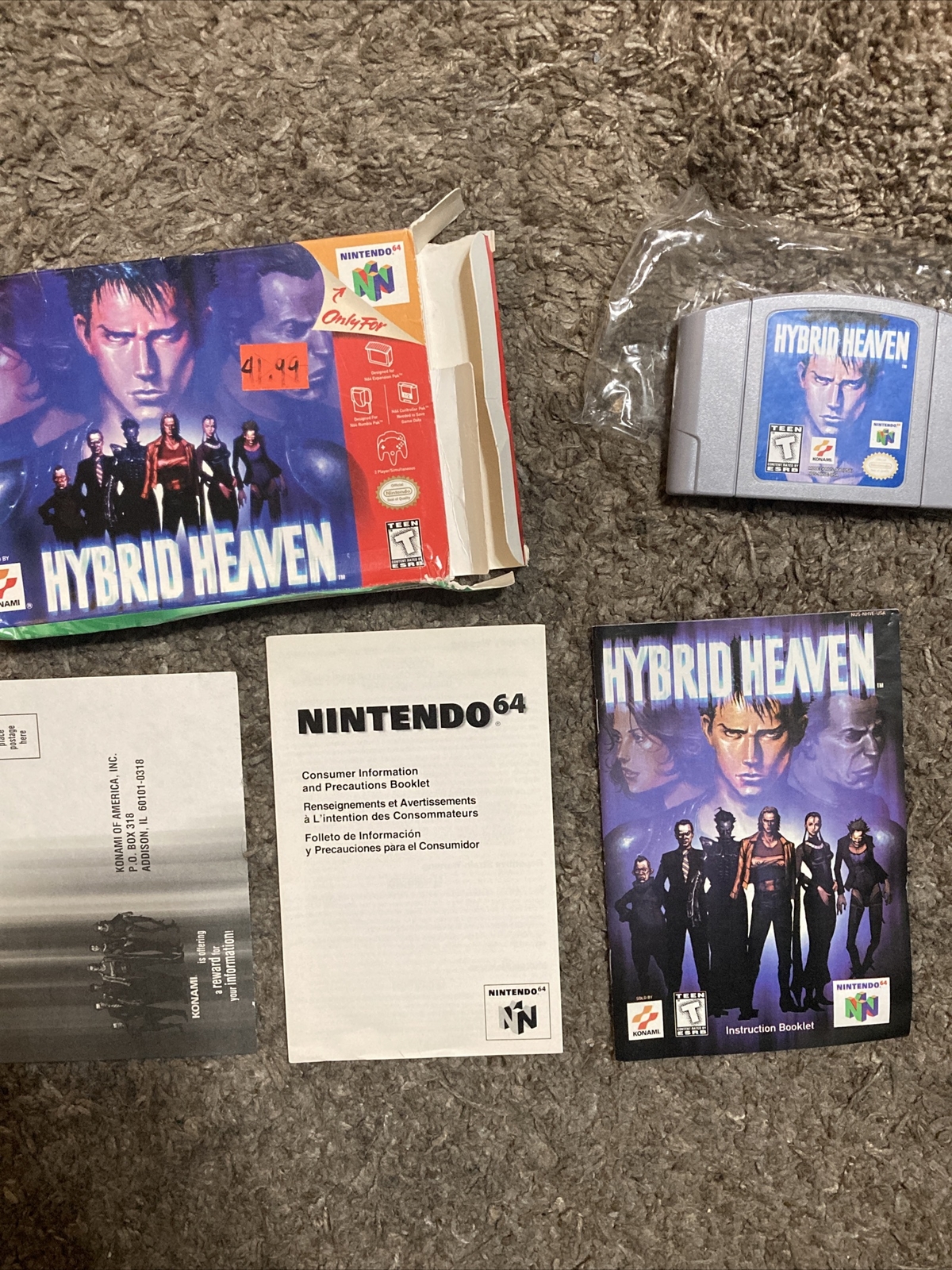 Hybrid Heaven (Nintendo 64, 1999) CIB