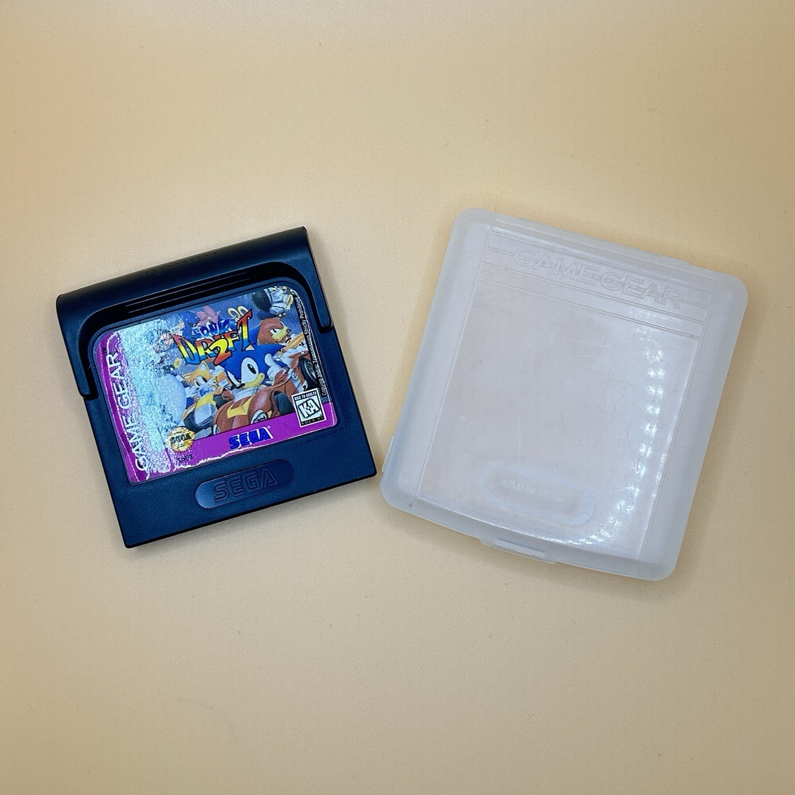 Sega Game Gear Sonic Drift 2 Vintage Video Game w/ Clamshell Case 1995