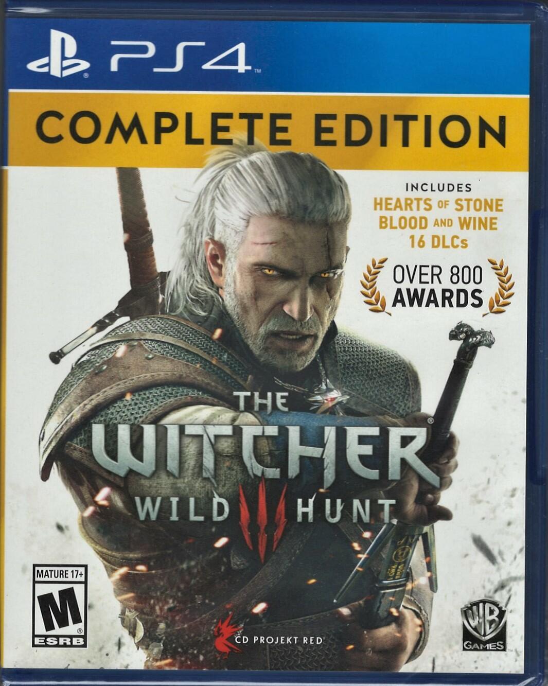 The Witcher 3: Wild Hunt Complete Edition PS4 (Brand New Factory Sealed US Versi