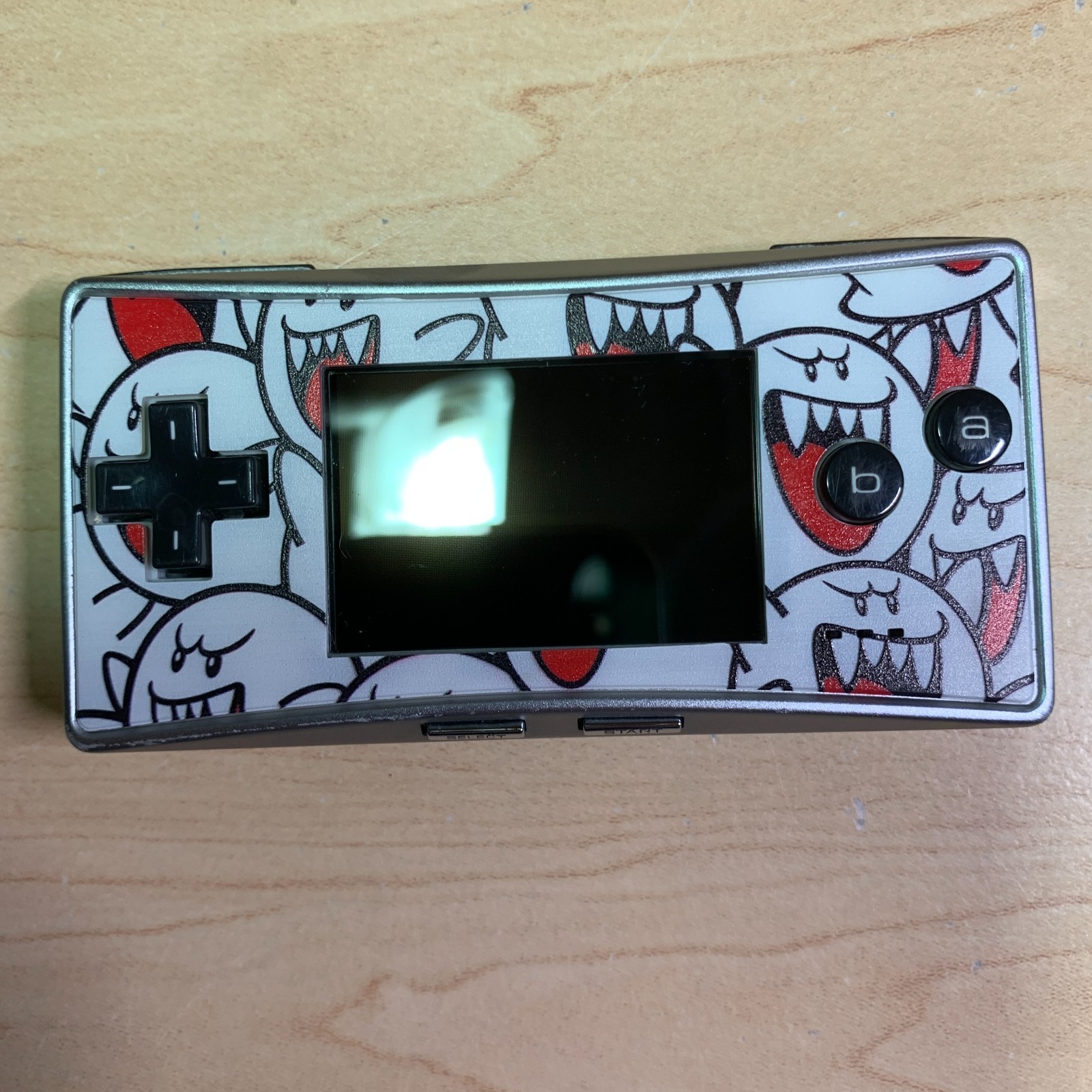 Nintendo Game Boy Micro Silver Console New Battery Faceplate Charger Case Tested