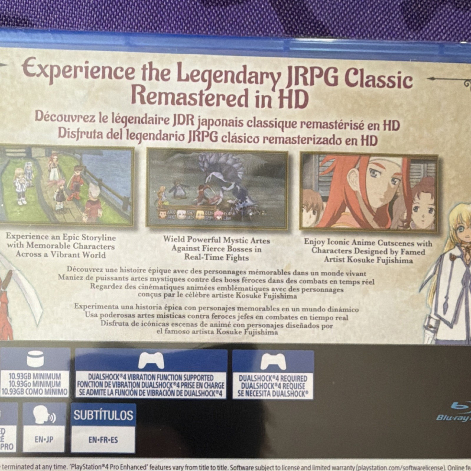 Tales of Symphonia Remastered PS4 Action Role Playing Game, FACTORY SEALED