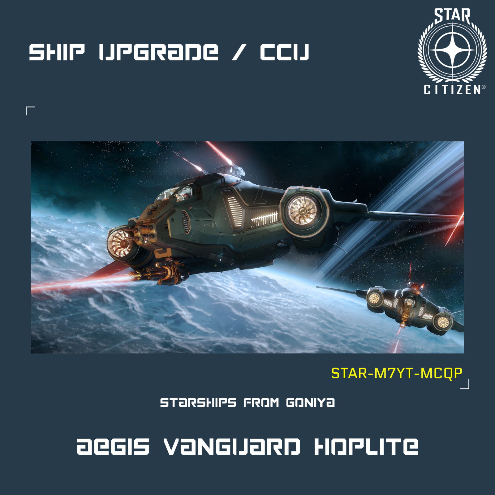 STAR CITIZEN – AEGIS VANGUARD HOPLITE UPGRADE – (CCU)