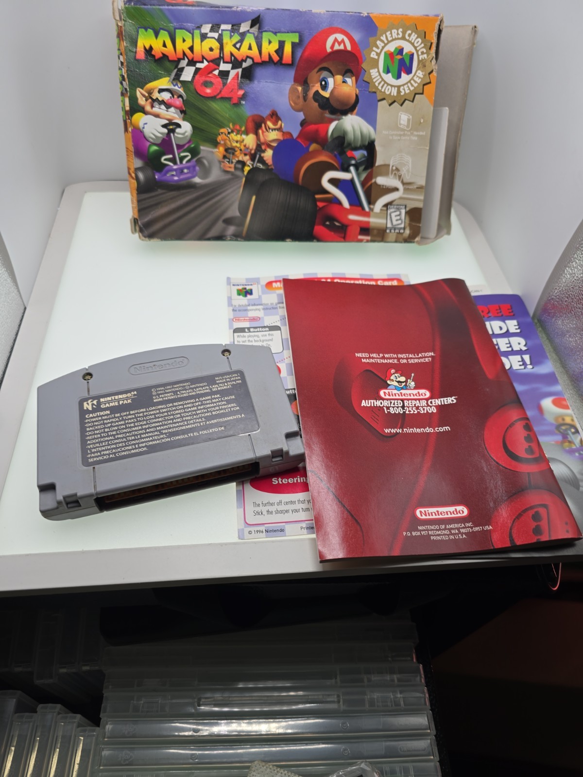 Nintendo Mario Kart 64 N64 w/ Box & Manual, E, NTSC-U/C (US/CA) 1997