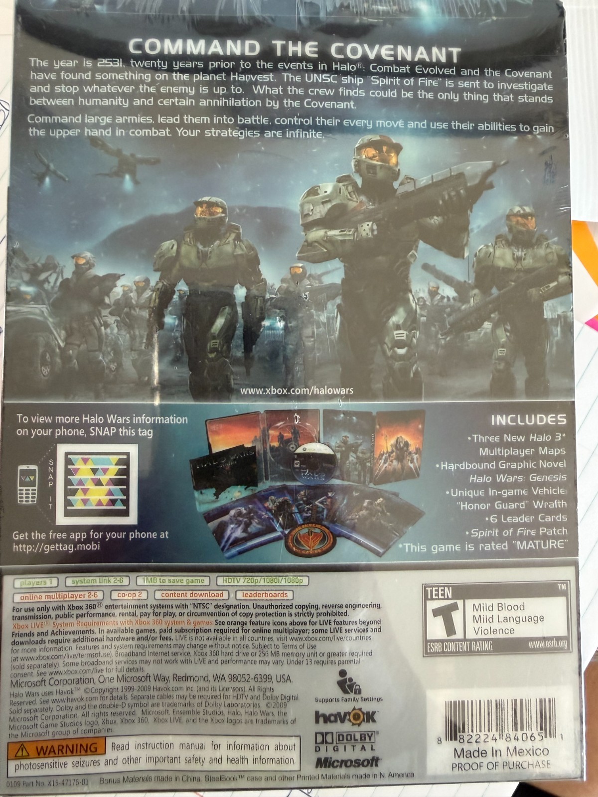 Halo Wars — Limited Edition (Microsoft Xbox 360, 2009) FACTORY SEALED