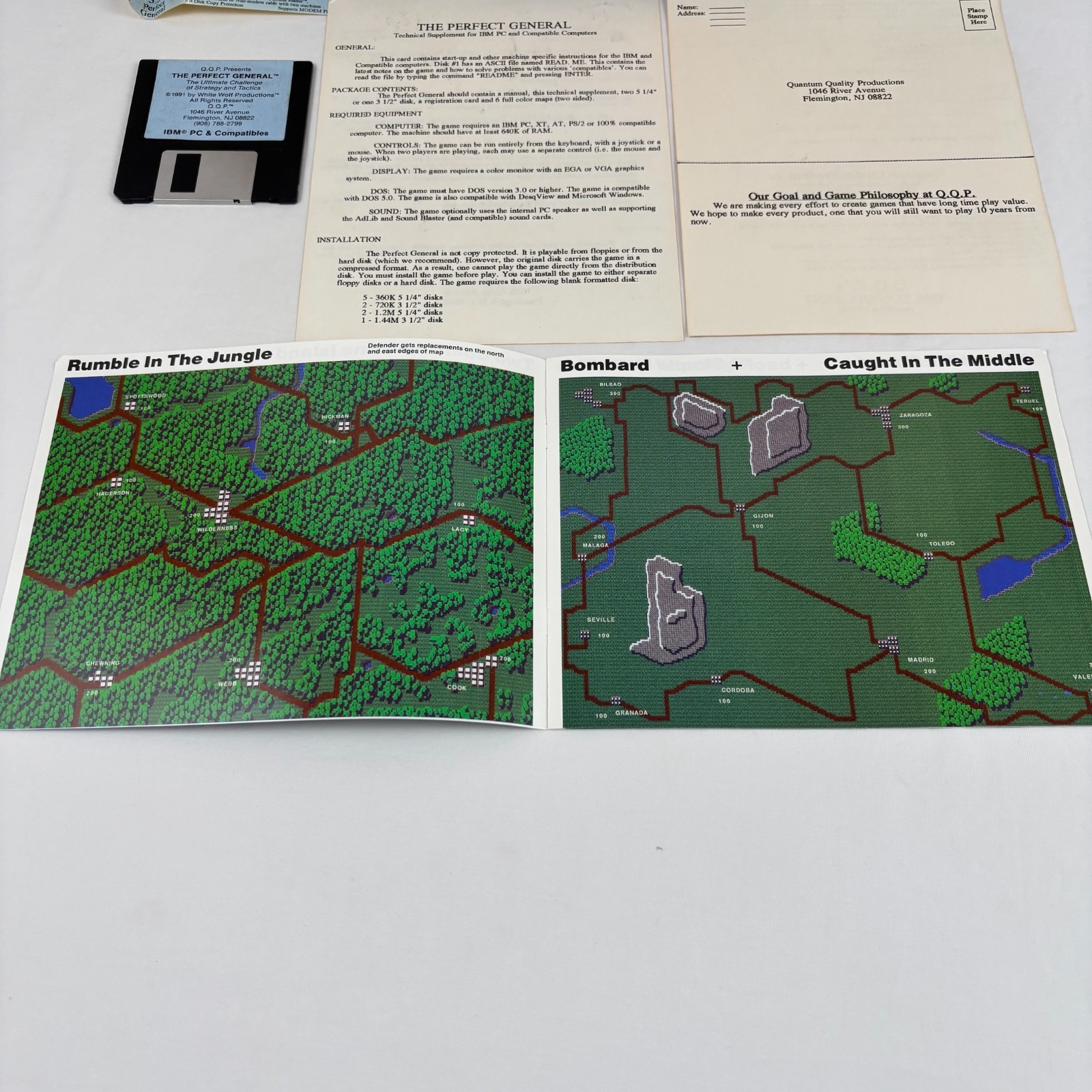 The Perfect General (PC, 1991) 3.5″ Floppy, Big Box