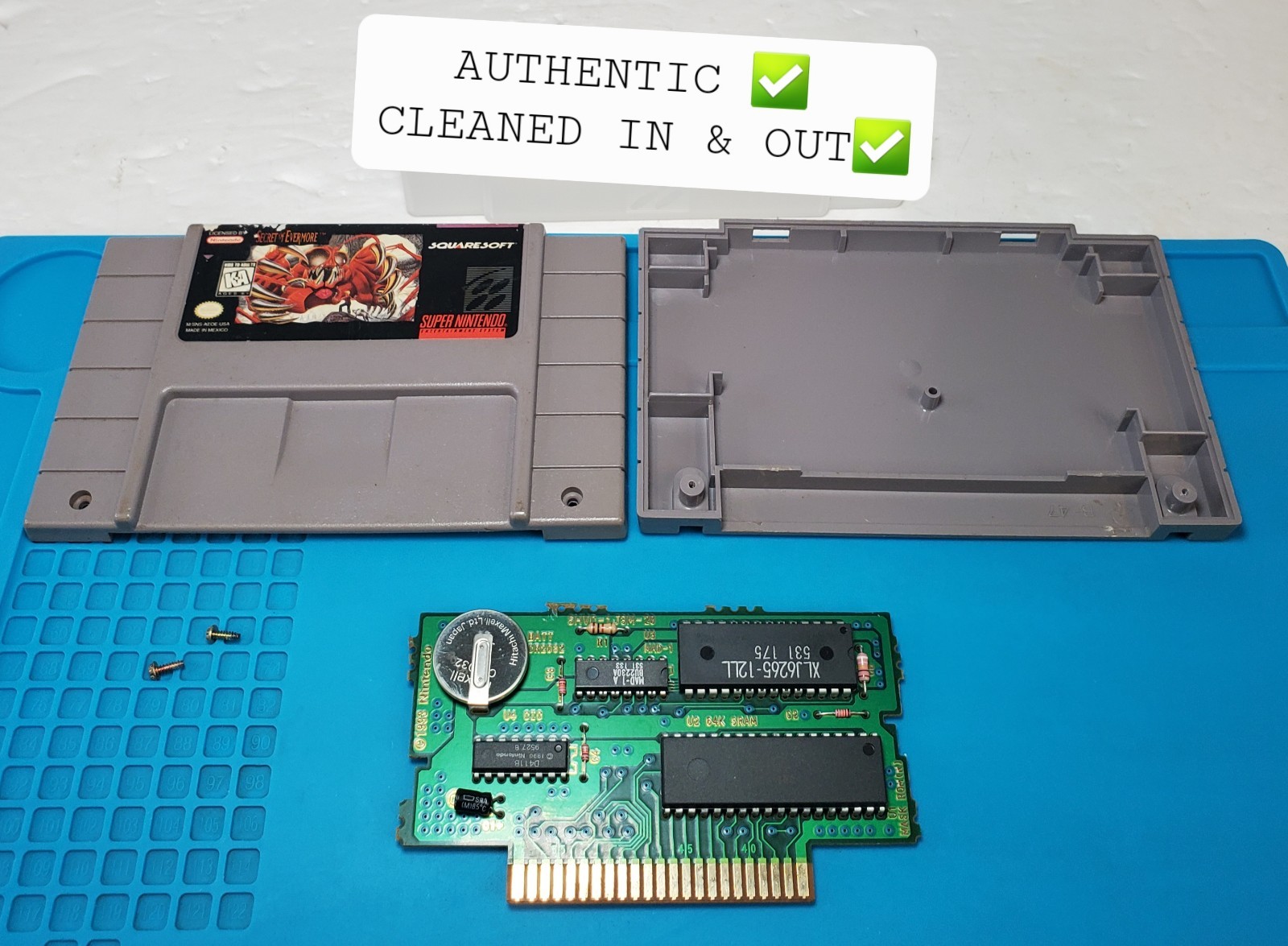 Secret of Evermore (Super Nintendo SNES) ⭐️ Authentic Cartridge w. Cover TESTED✅