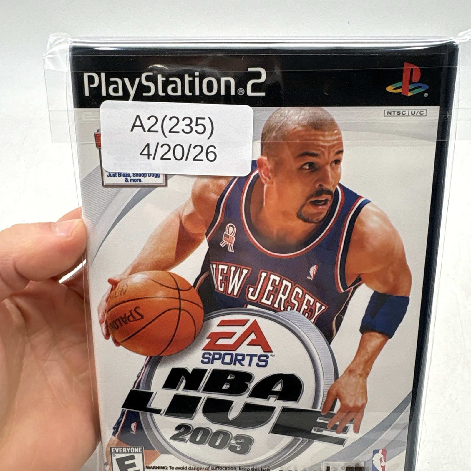 NBA Live 2003 (PS2, 2002) CIB Complete w/ Manual & Soundtrack – Tested
