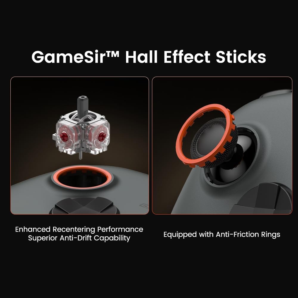 GameSir Nova 2 Lite Wireless PC Controller with Hall Effect Joysticks & Triggers