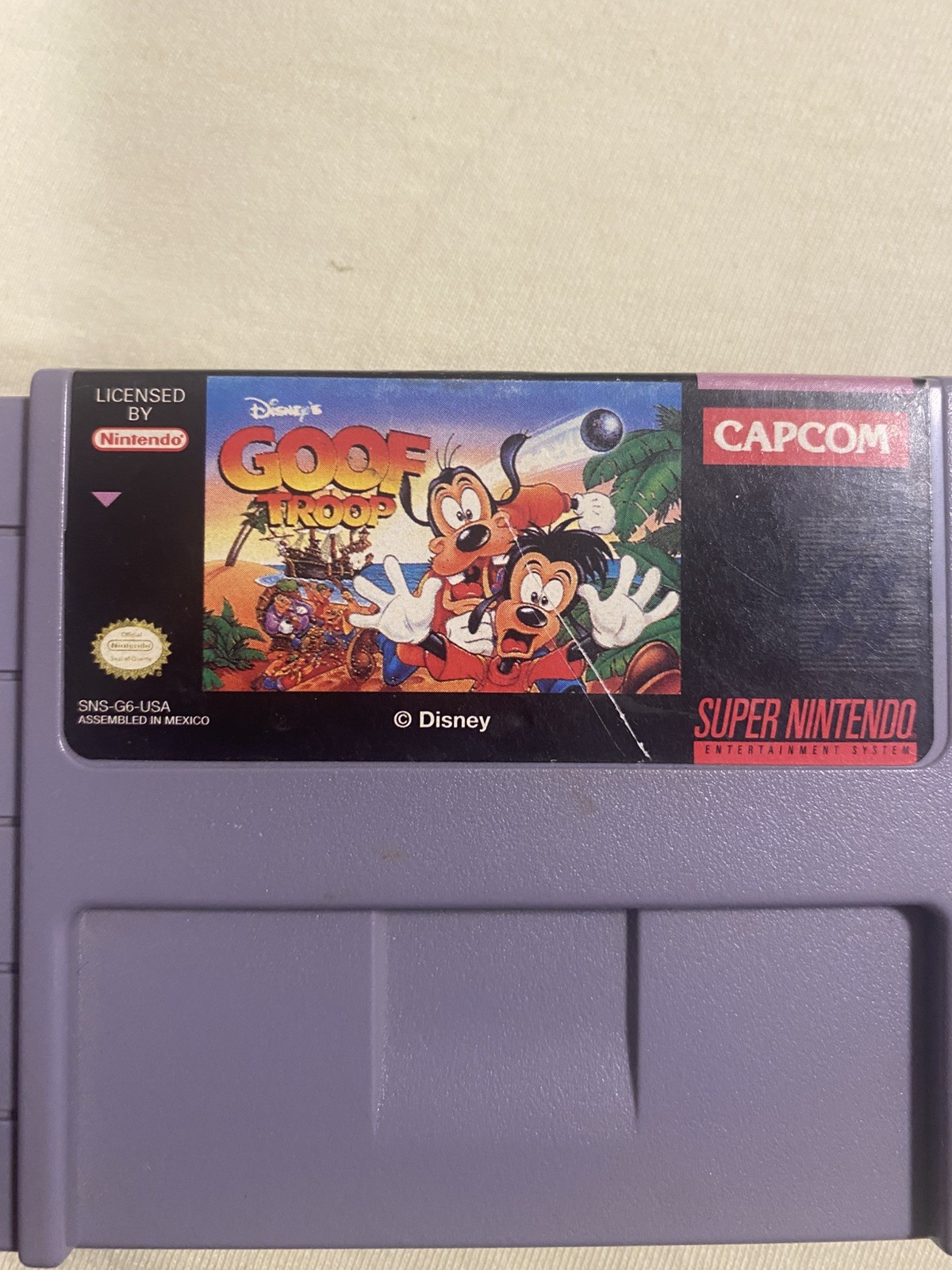 Super Nintendo SNES Disney Goof Troop Tested
