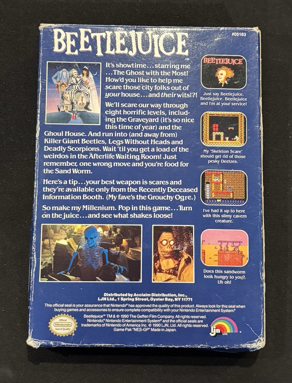 Beetlejuice (Nintendo NES, 1990) Complete w/ Manual, NTSC-U/C Authentic