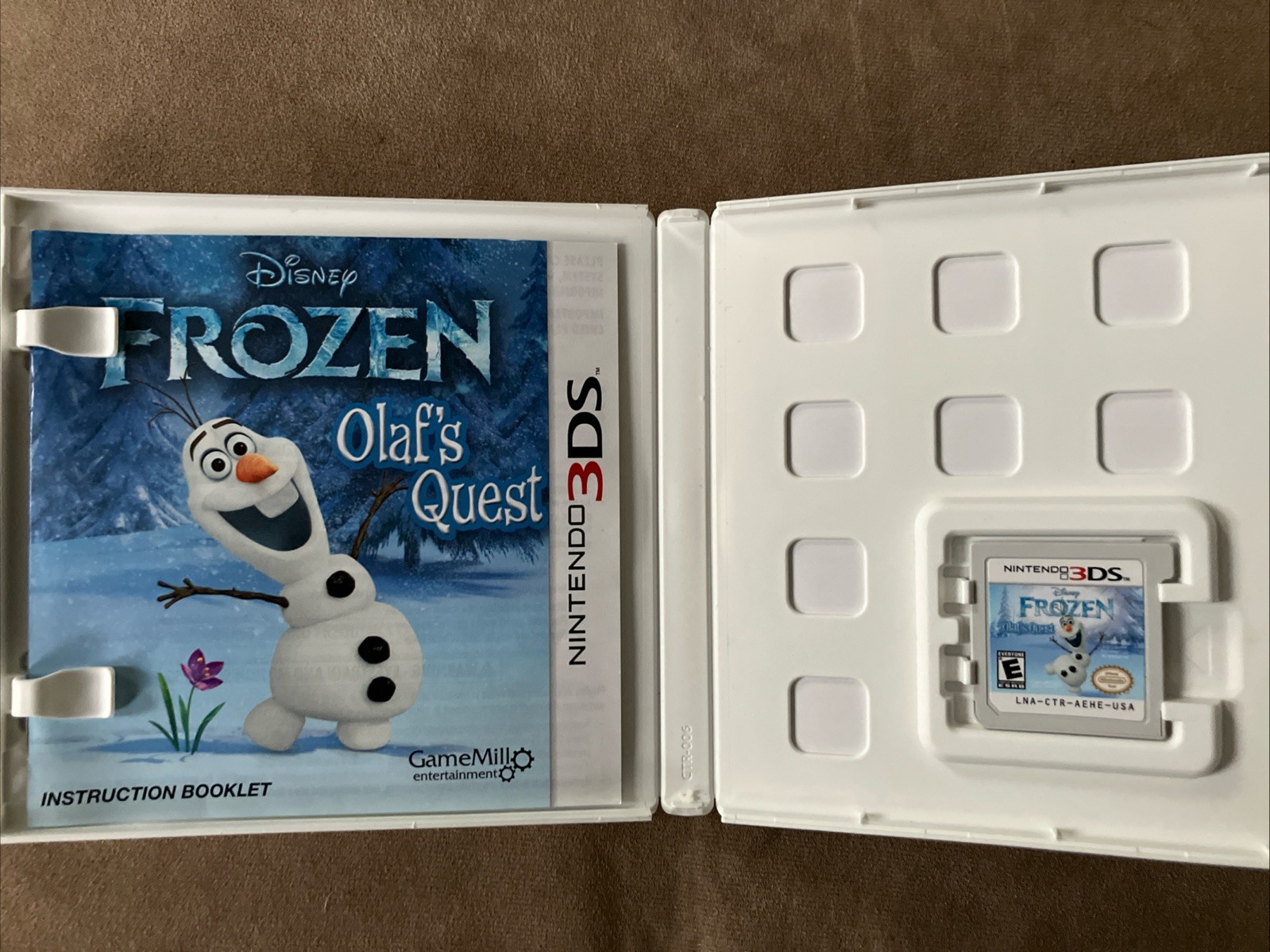 Disney Frozen: Olaf’s Quest (Nintendo 3DS, 2013) Tested & Working-CIB W/Manual