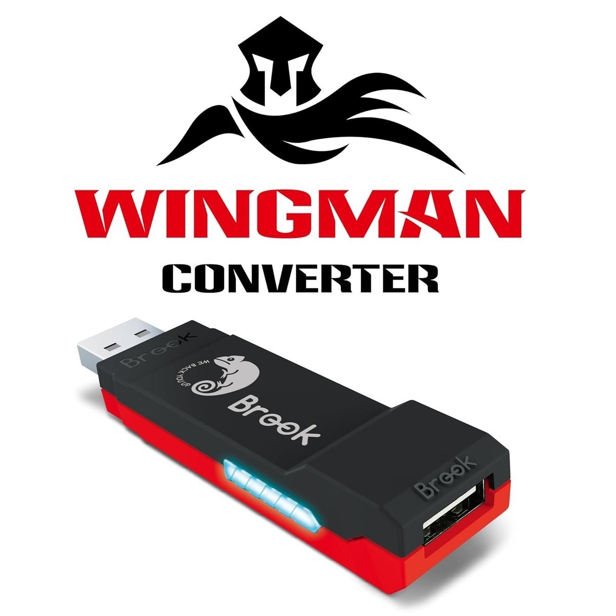 Brook Wingman NS Lite Converter &Wirecare:Support Switch Pro, Xb X/S One 360, PS