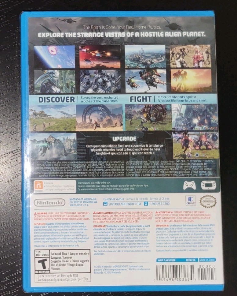 Xenoblade Chronicles X (Nintendo Wii U, 2015) SEALED