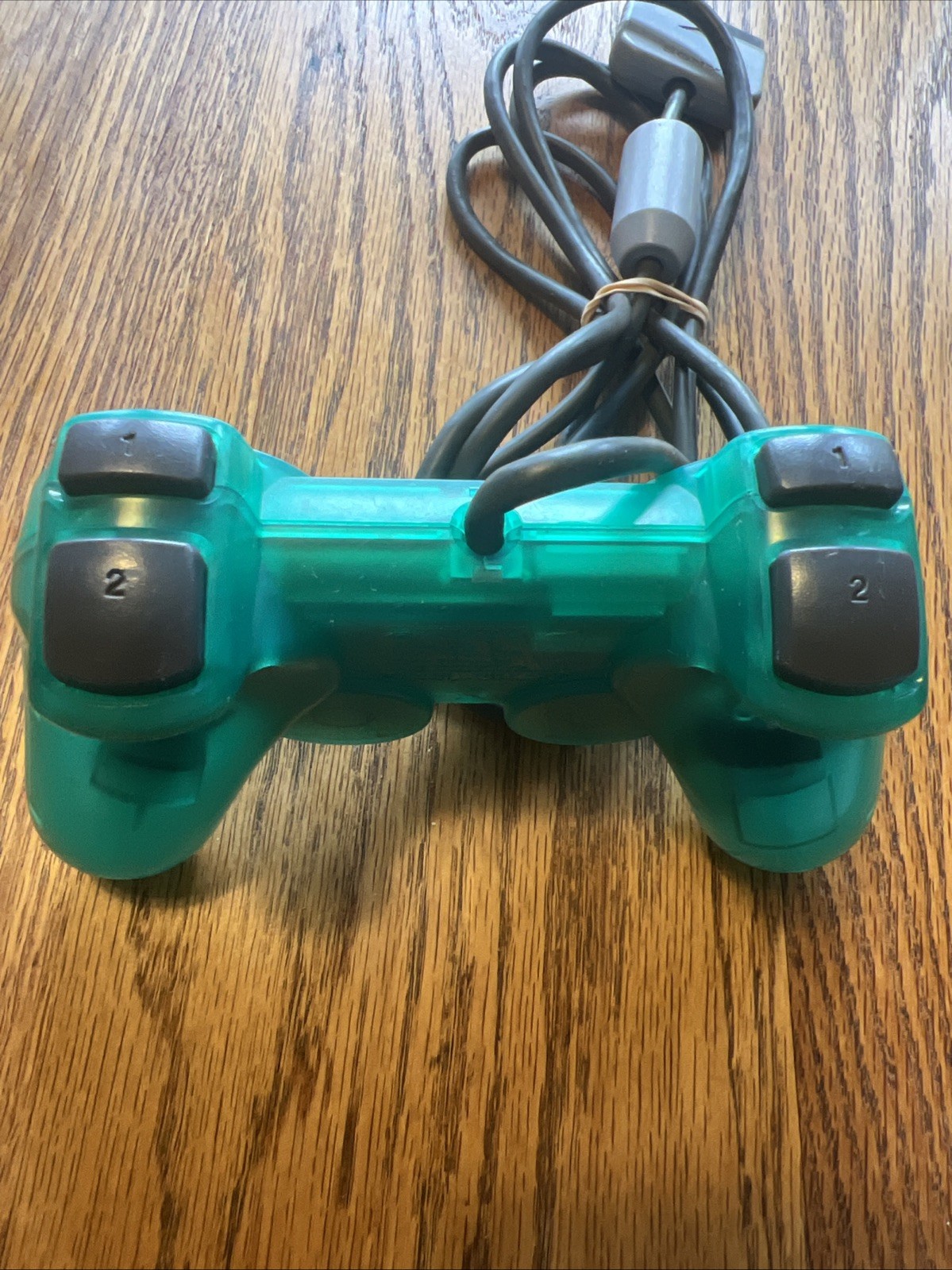 OEM Sony DualShock 2 PS2 PS1 Controller Clear Emerald Green SCPH-1200