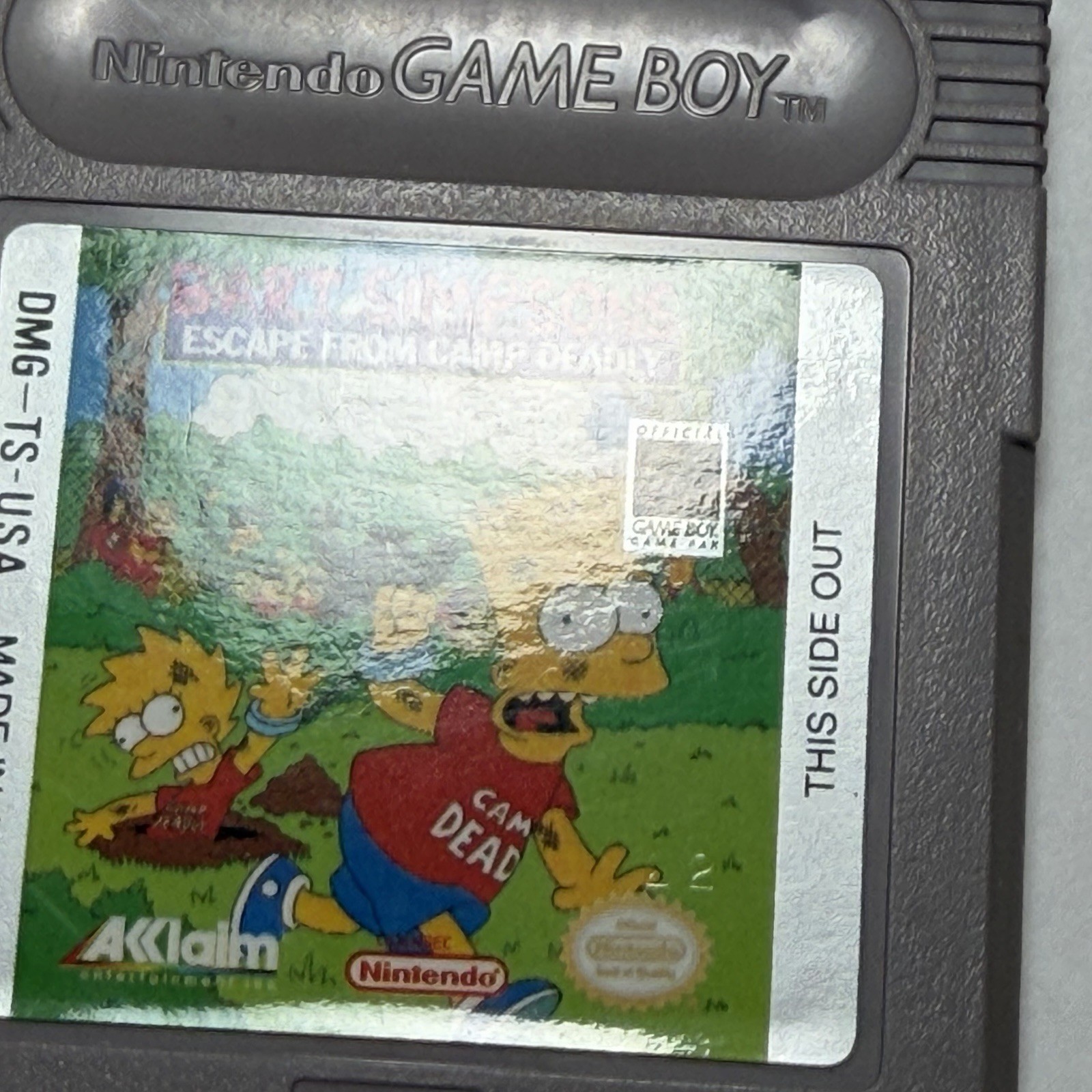 Bart Simpson’s Escape From Camp Deadly Nintendo Game Boy Works Game Only Vintage
