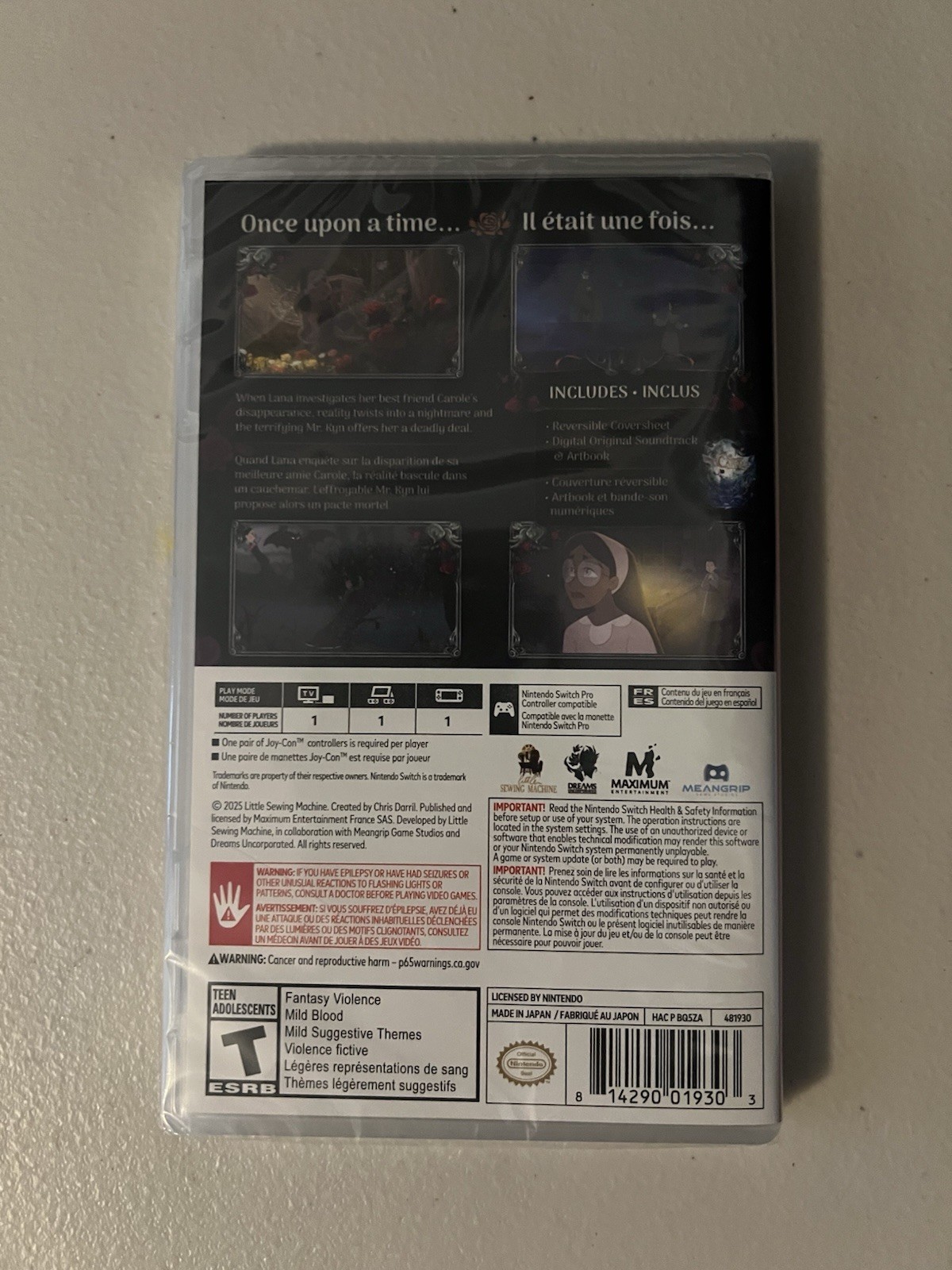 Bye Sweet Carole – Nintendo Switch – Brand New Sealed