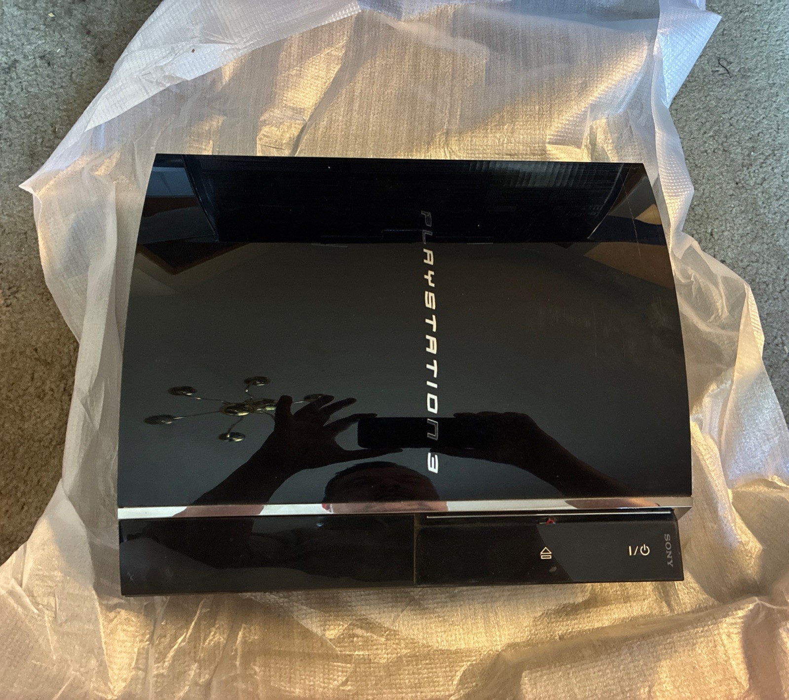 PS3 60GB Backwards Compatible w/Box L@@K PS3 Console Yellow Light.No Controller