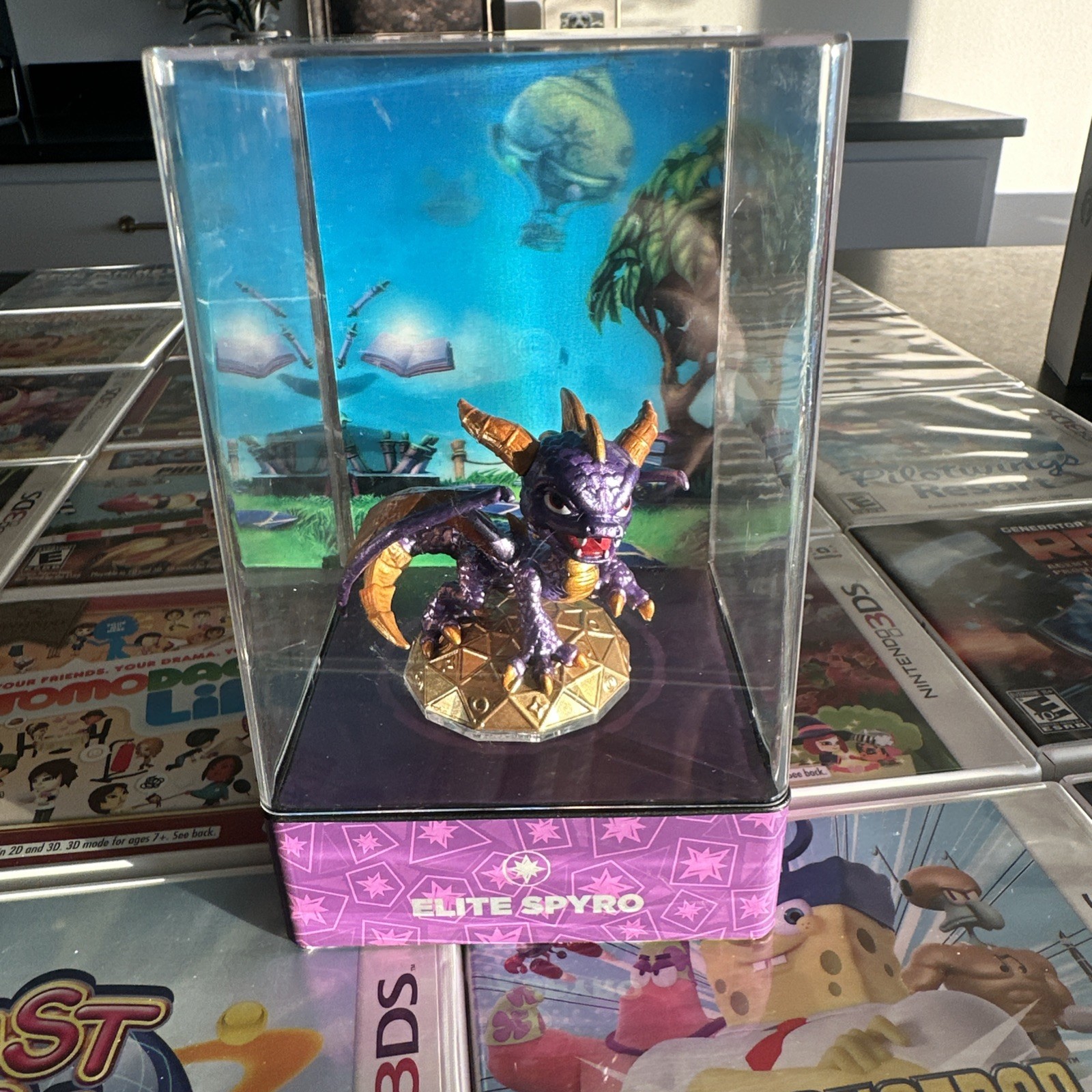 Skylanders Eon’s Elite Spyro in Case Cleaned and Tested
