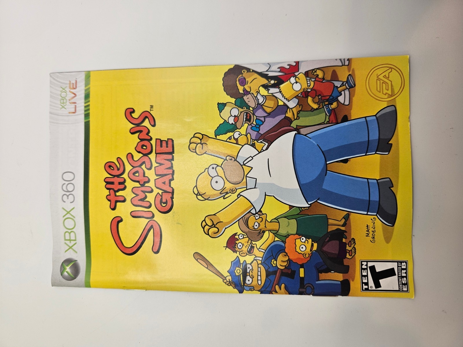 The Simpsons Game (Xbox 360, 2007) CIB Complete – Tested Excellent