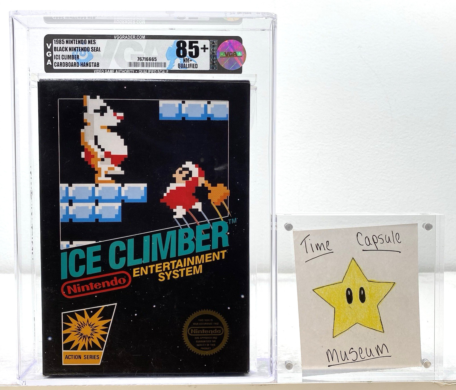 Ice Climber Nintendo NES Brand New 1985 Non Rev Black Seal VGA Qualified Q 85+