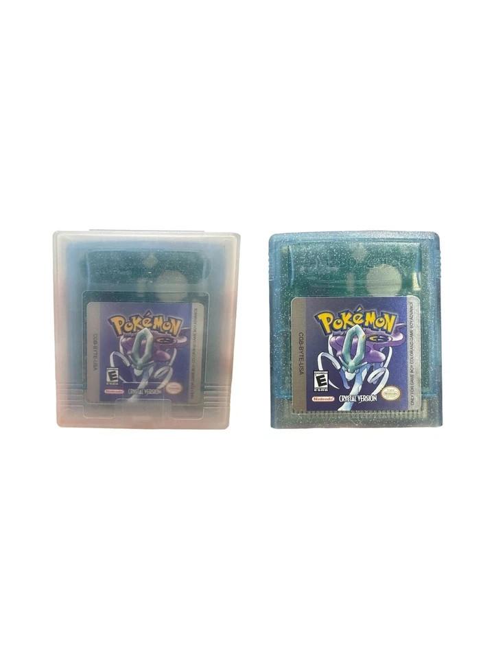 GBC Crystal Version Game Boy Color, English Cartridge Game Tested USA