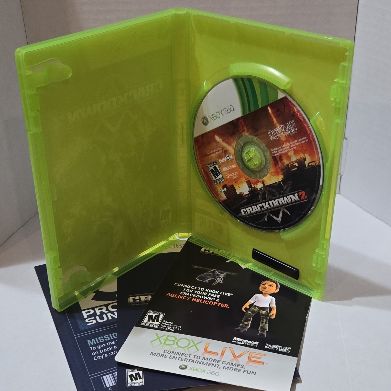 Microsoft Game Studios Crackdown 2 Xbox 360 Manual Included with map