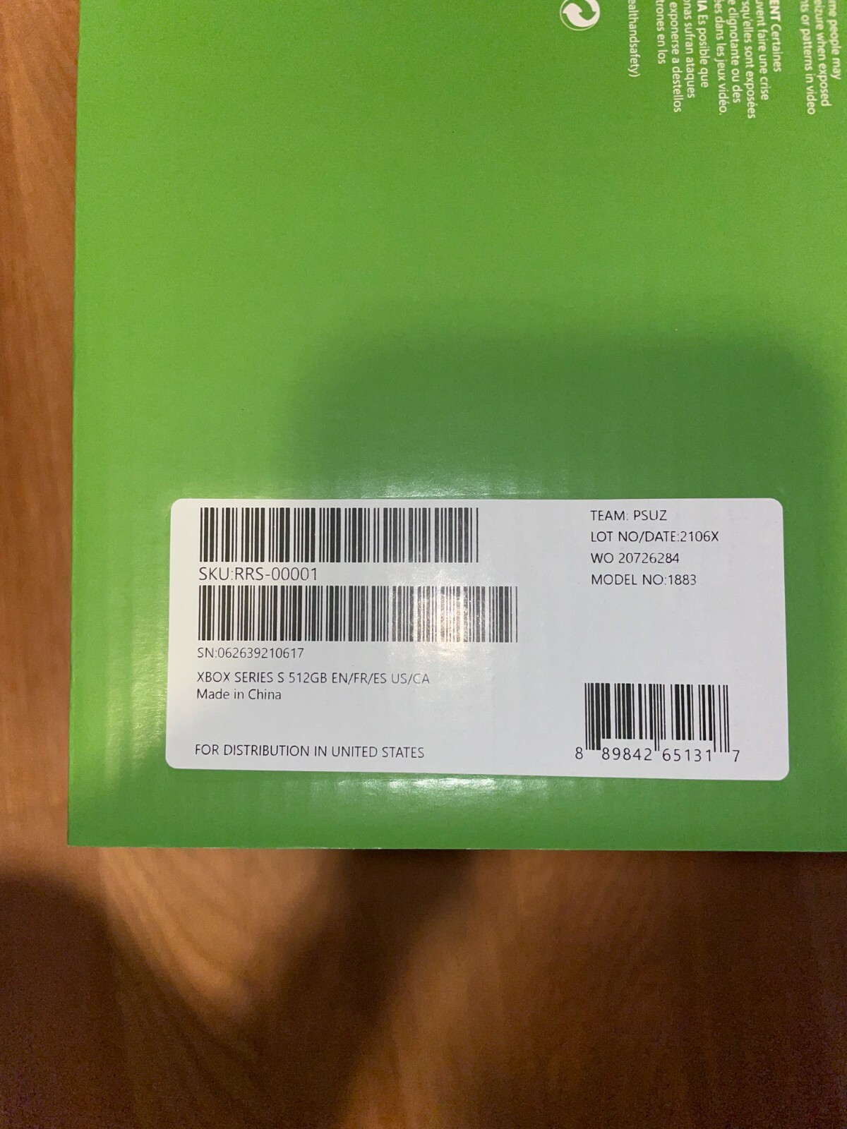 BRAND NEW Microsoft Xbox Series S 512GB Video Game Console – White SHIP NEXT DAY
