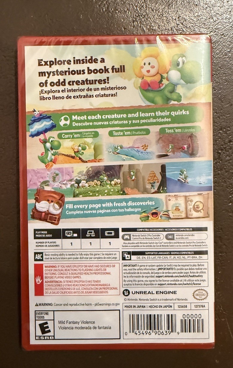 Nintendo Yoshi and the Mysterious Book for Nintendo Switch 2 – Yoshi Series