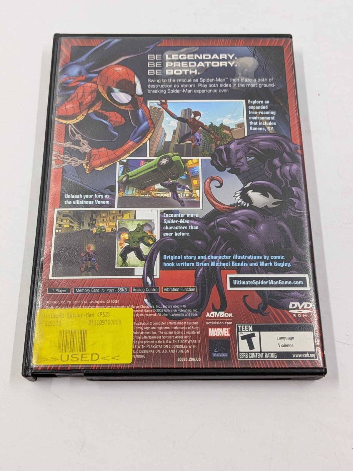Ultimate Spider-Man (Sony PlayStation 2, 2005) Tested W/ Manual