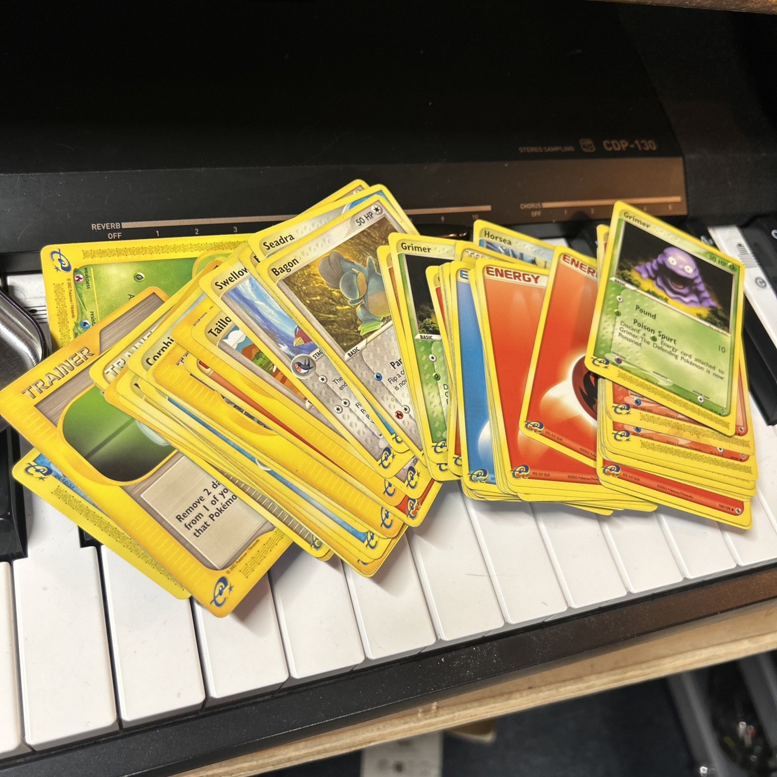 Pokemon Silver Authentic w 3 random E cards from Aquapolis/Dragon/Expedition