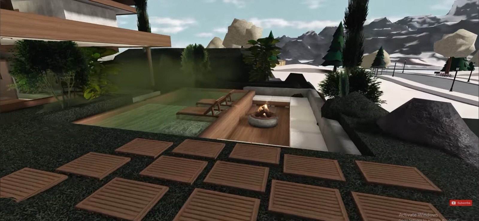 SPRING MODERN MANSION BLOXBURG.CHECK DESCRIP.FAST BUILDER FOR AFFORDABLE PRICE