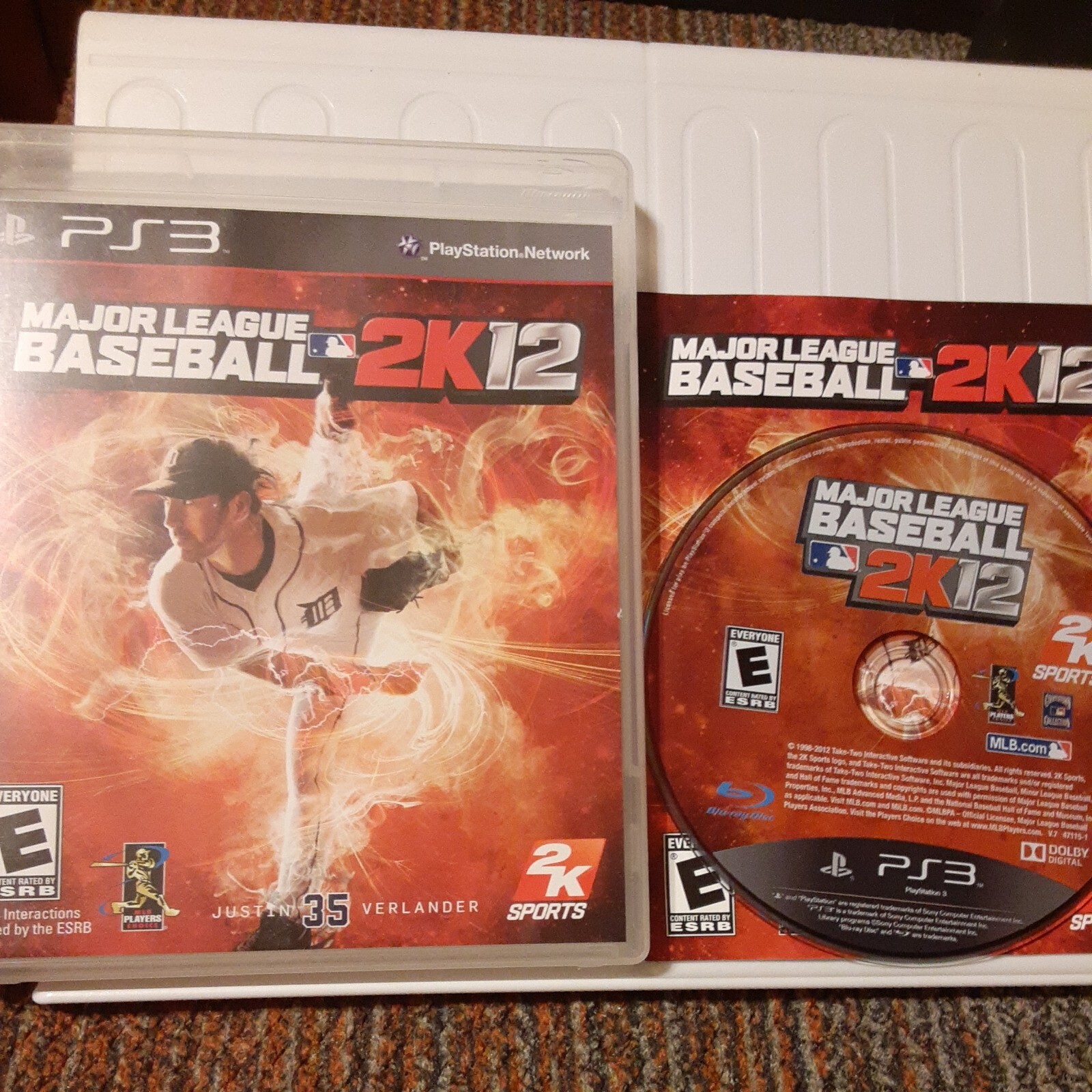 Major League Baseball 2K12 (Sony PlayStation 3) PS3 COMPLETE Justin VERLANDER