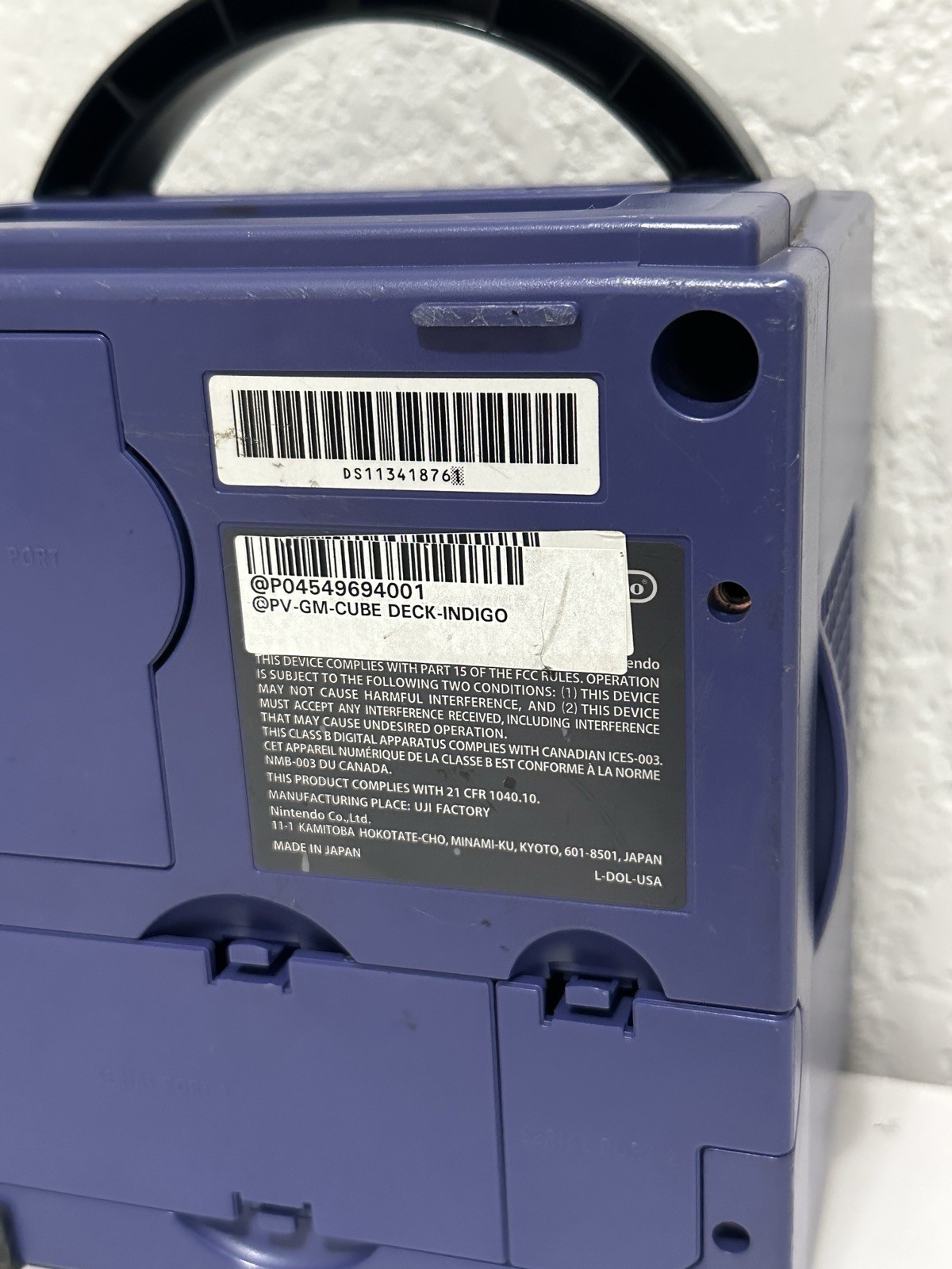 Nintendo GameCube Console DOL-001 Indigo Purple NTSC-U/C Doesn’t Read Discs