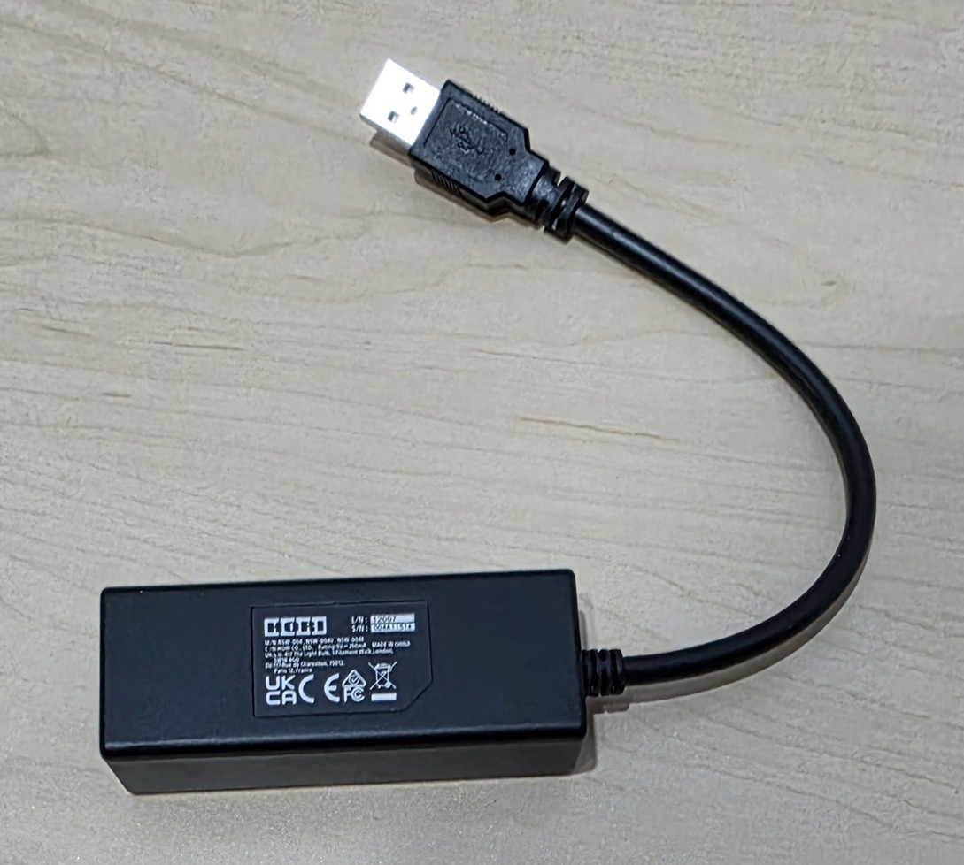 Officially Licensed Nintendo Switch HORI Wired Internet LAN Adapter USB Ethernet