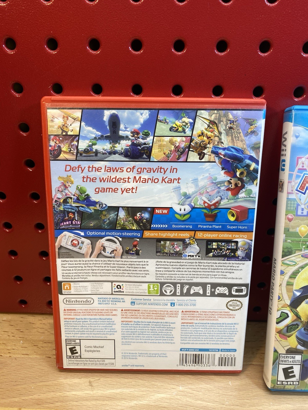Wii U Mario Kart 8 & Mario Party 10 LOT Nintendo CIB TESTED FREE SHIPPING