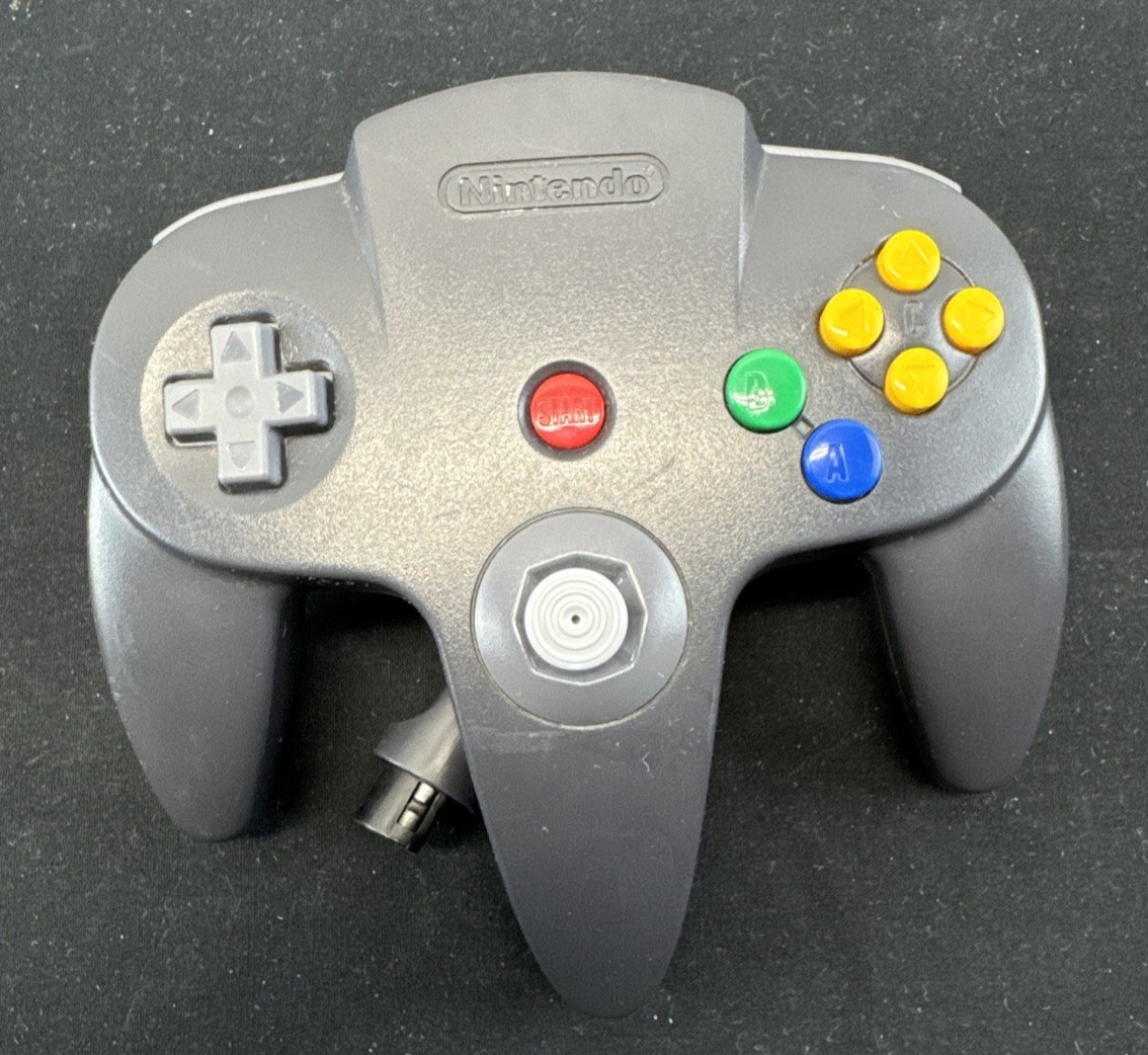 Nintendo 64 N64 Console Bundle W/ Red Expansion Pak & 2 Controllers (Tested)