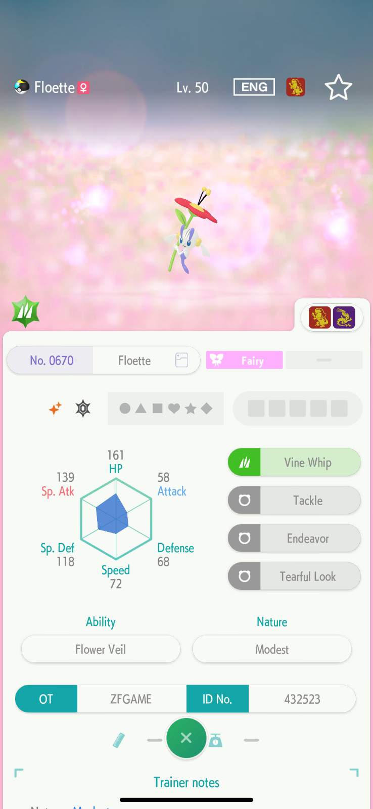 ✨6IV SHINY Floette + EVS🚀 POKEMON HOME✨Champions✨Online delivery⚡