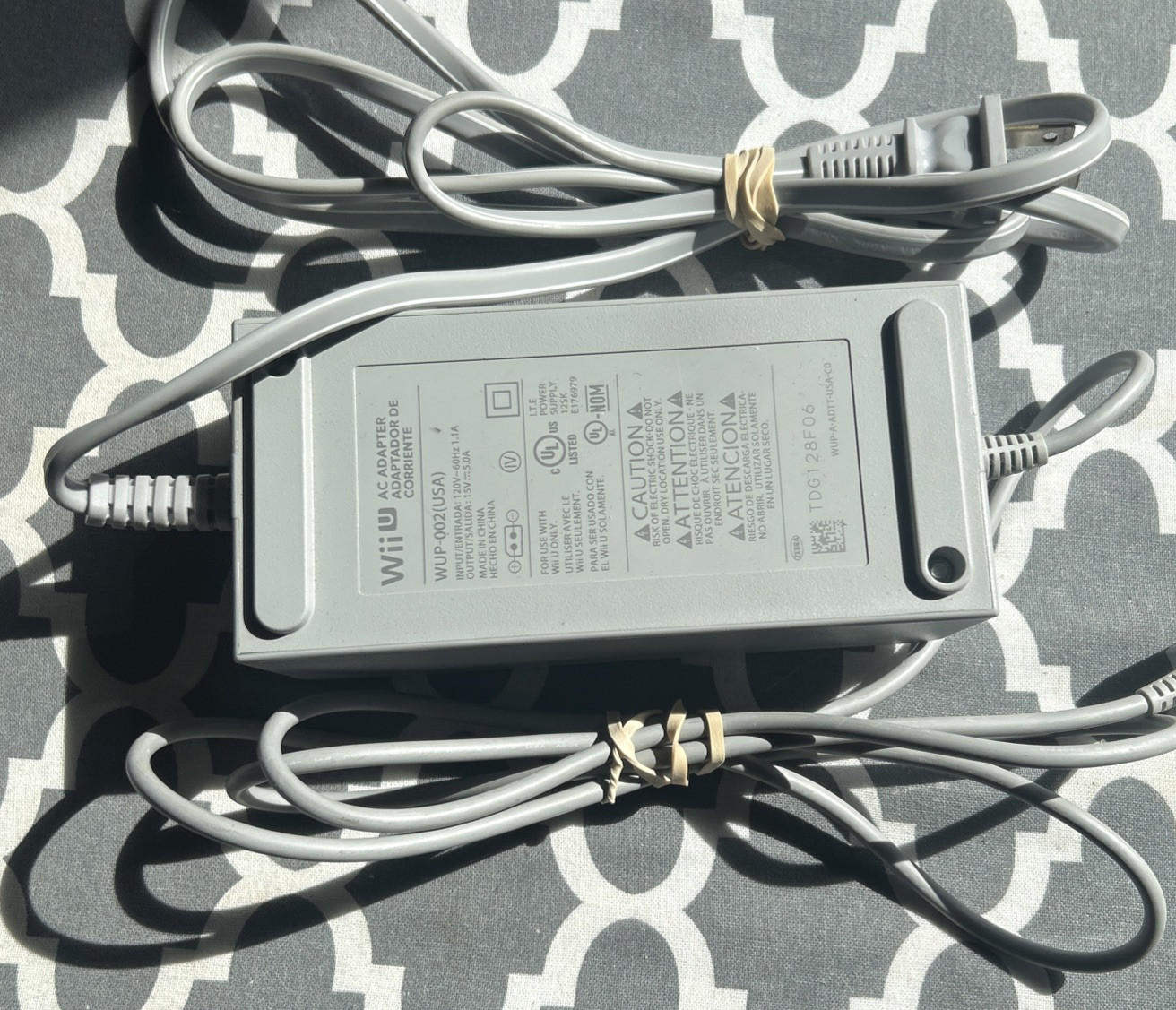 Wii U AC Adapter Power Supply WUP-002 for WUP-001 WUP-101 OEM OFFICIAL Read
