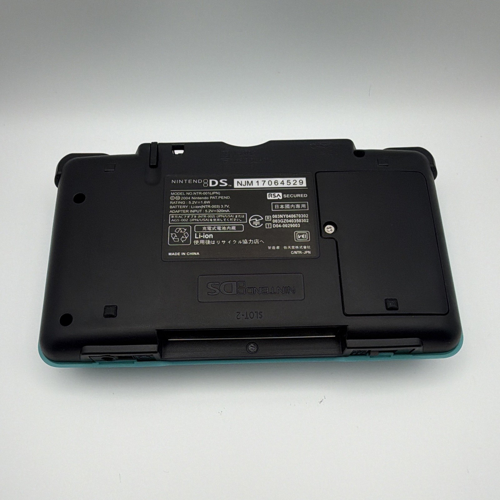 Nintendo DS Original Console Teal Blue Reshell Tested Working Stylus Included