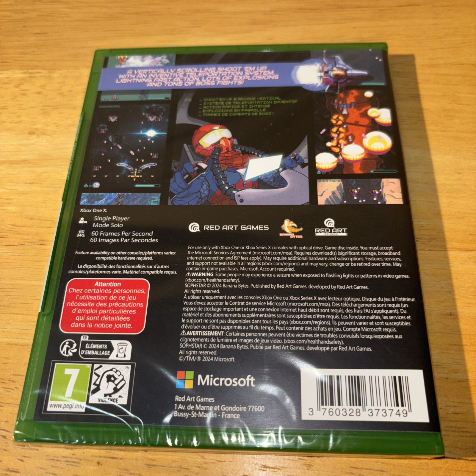 U.S. SELLER BRAND NEW SOPHSTAR XBOX ONE RED ART GAMES PEGI 7 SOPH STAR