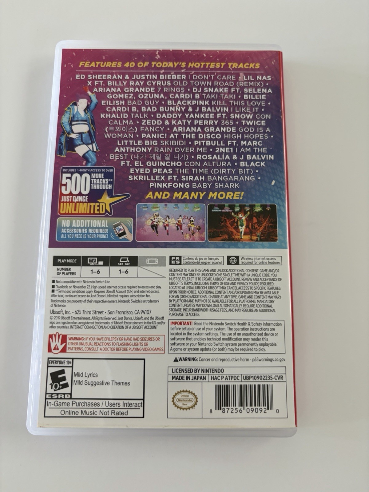 Ubisoft Just Dance Series Just Dance 2020 Switch w/ Case Multiplayer Online
