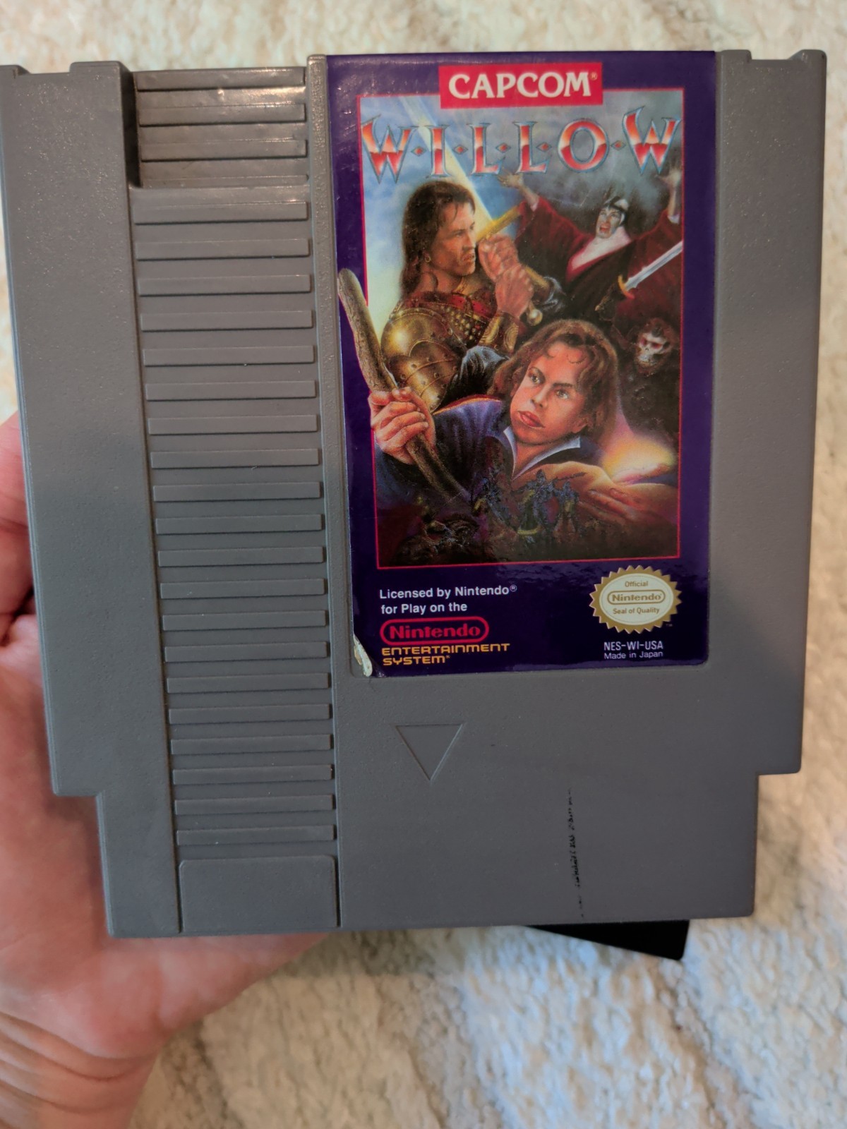 Willow (Nintendo Entertainment System, 1989) NES authentic cartridge with sleeve