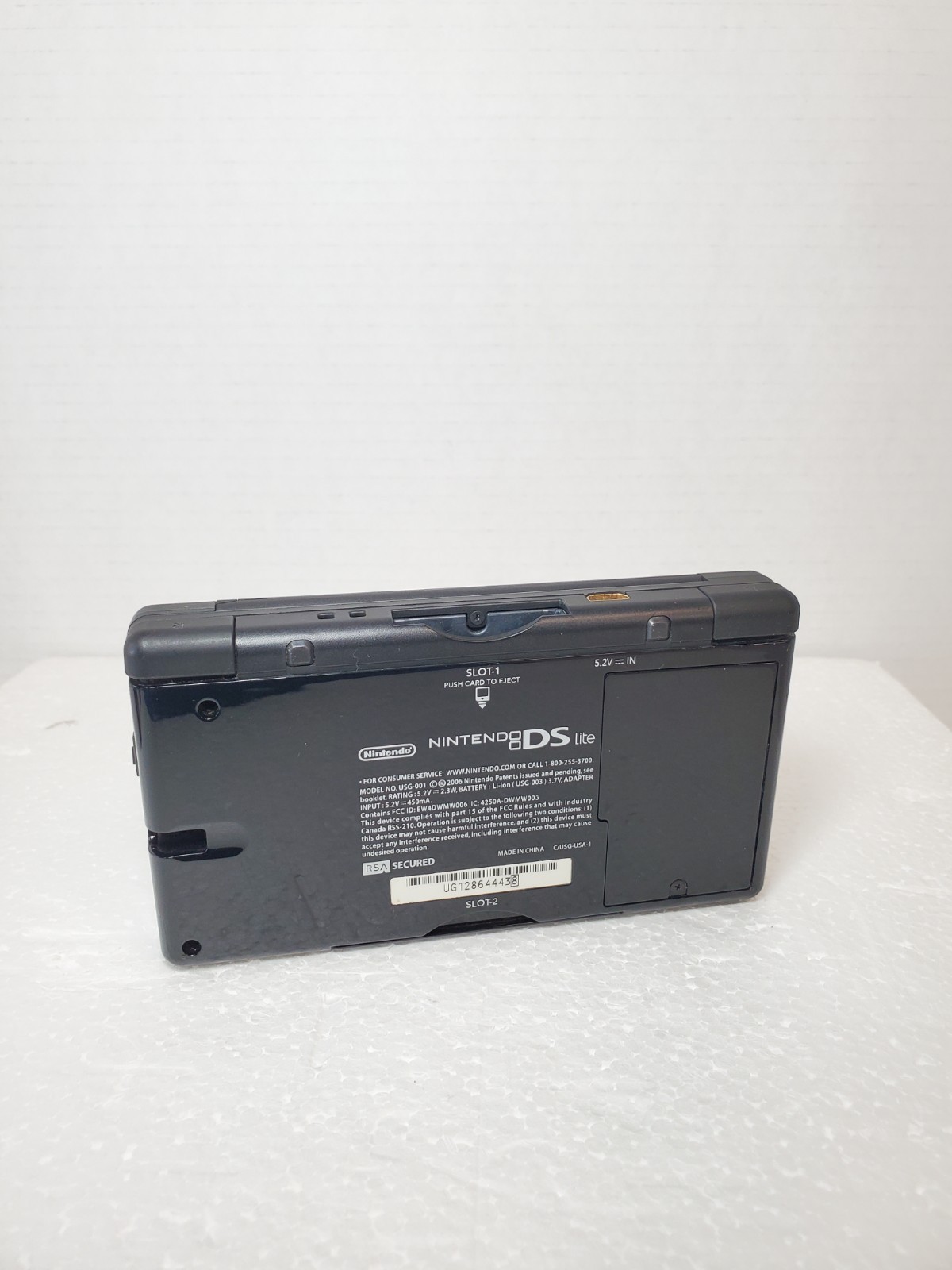 Nintendo DS Lite Onyx Black (USG-001) with Charger Stylus & 2 Games TESTED ✅️
