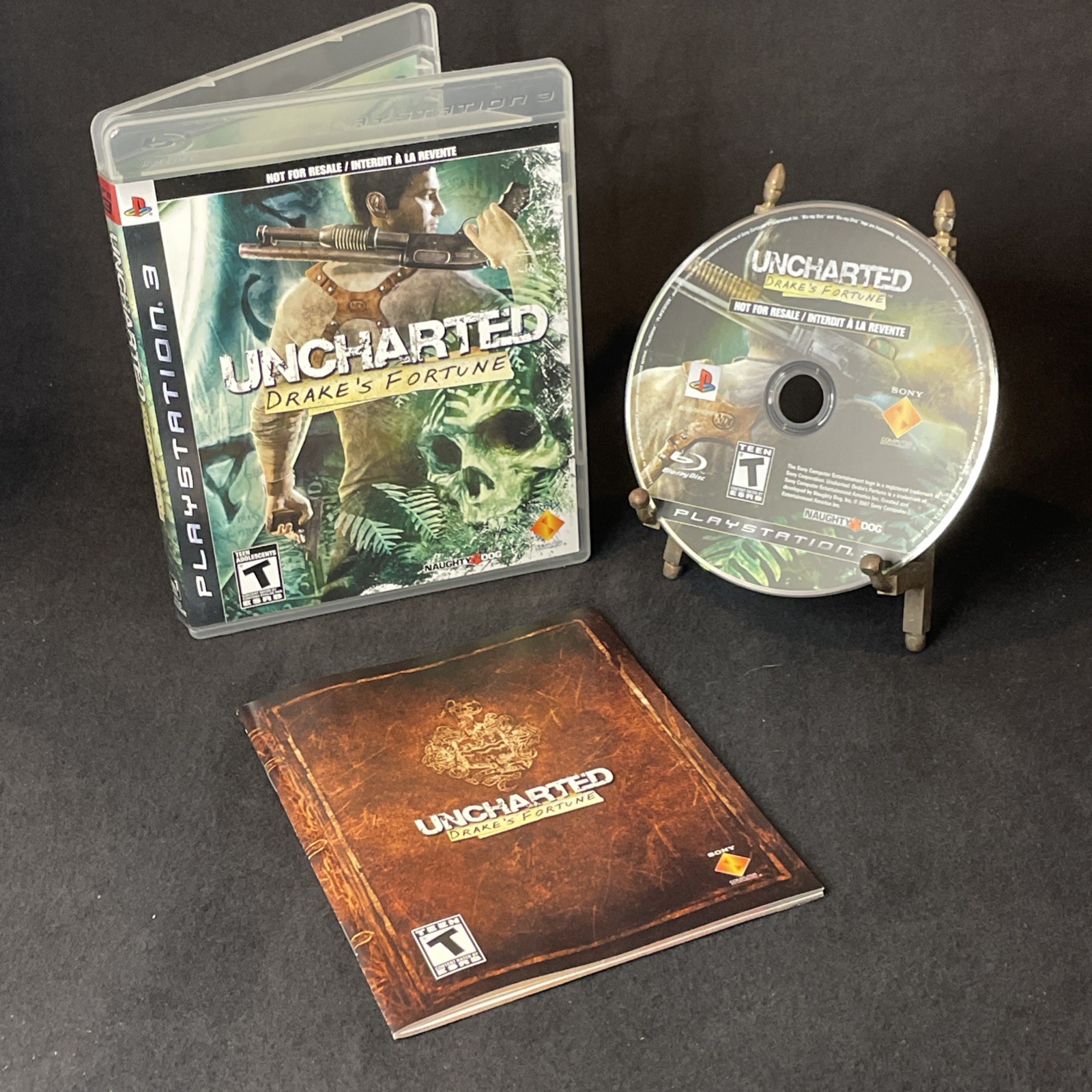 UNCHARTED: DRAKE’S FORTUNE, PS3, PLAYSTATION 3 NOT FOR RESALE NO BARCODE working