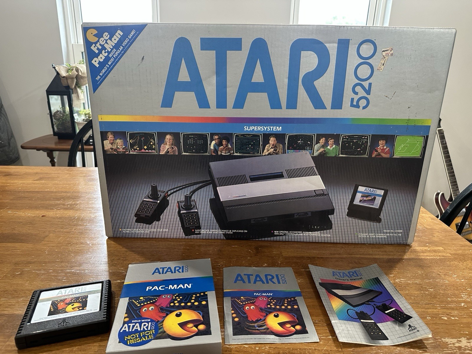 Atari 5200 console in Box with manual & original Pac-Man TESTED Great Condition
