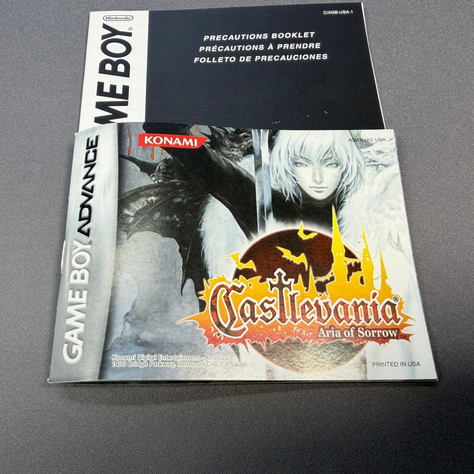 NINTENDO GBA GAMEBOY ADVANCE CASTLEVANIA DOUBLE PACK GAME COMPLETE IN BOX CIB