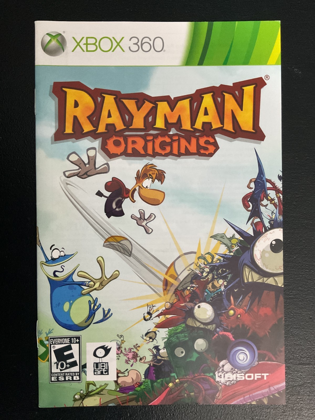 Rayman Origins Microsoft Xbox 360 Instruction Manual Only