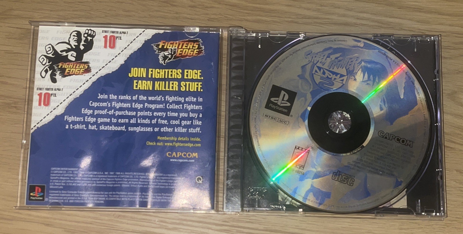 Street Fighter Alpha 2 Fighters Edge (Sony PlayStation 1) PS1 Complete