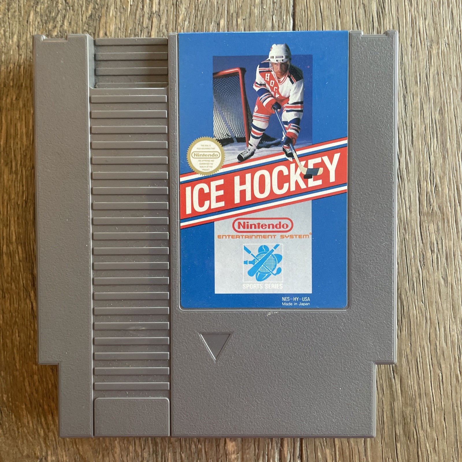 1988 Nintendo Ice Hockey Sports Series NES Video Game With Manual