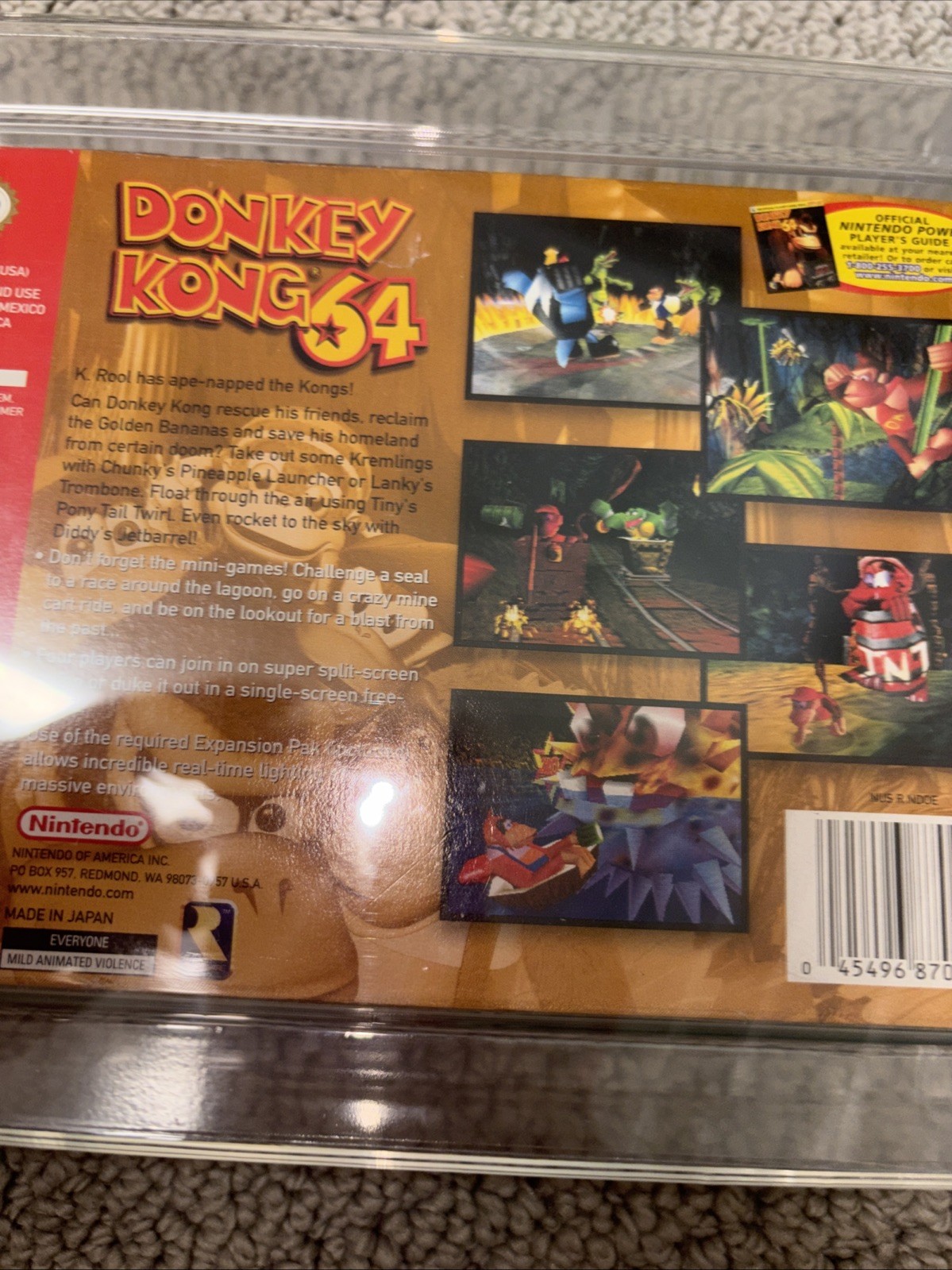 Donkey Kong 64 Collector’s Edition -Nintendo 64 WATA 7.0 – Graded CIB Video Game